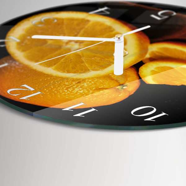 Horloge ronde Oranges