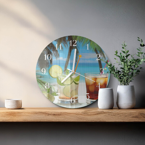 Horloge ronde Cocktail