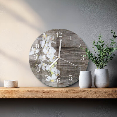Horloge ronde planches