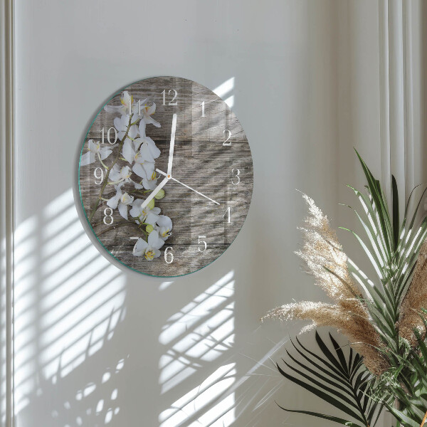 Horloge ronde planches