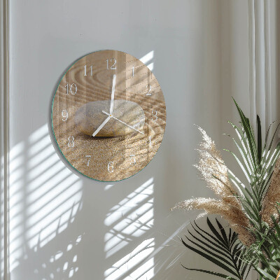 Horloge ronde Sable de pierre
