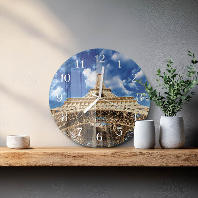 Horloge ronde Tour Eiffel