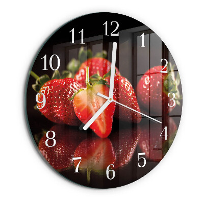 Horloge ronde Fraises