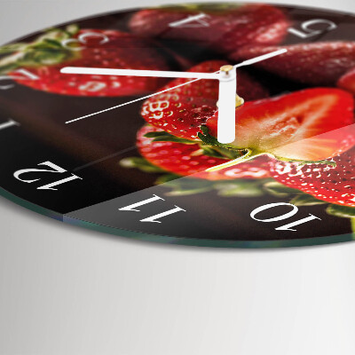 Horloge ronde Fraises