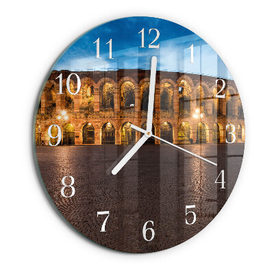 Horloge ronde Statue
