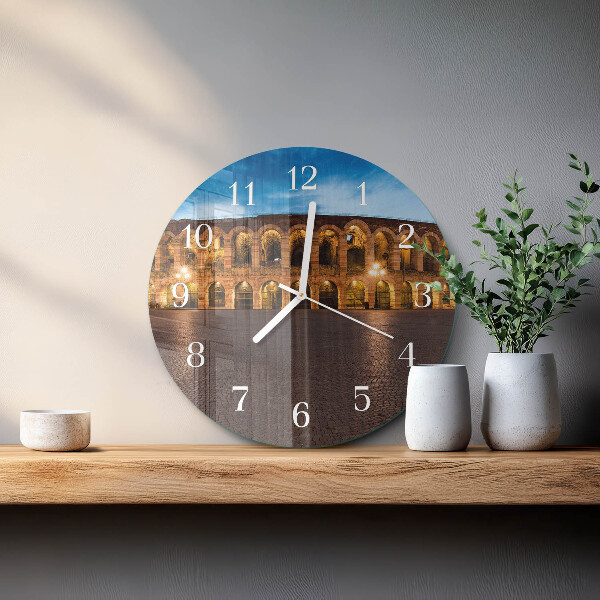 Horloge ronde Statue