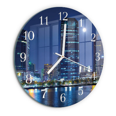 Horloge ronde Soirée en ville
