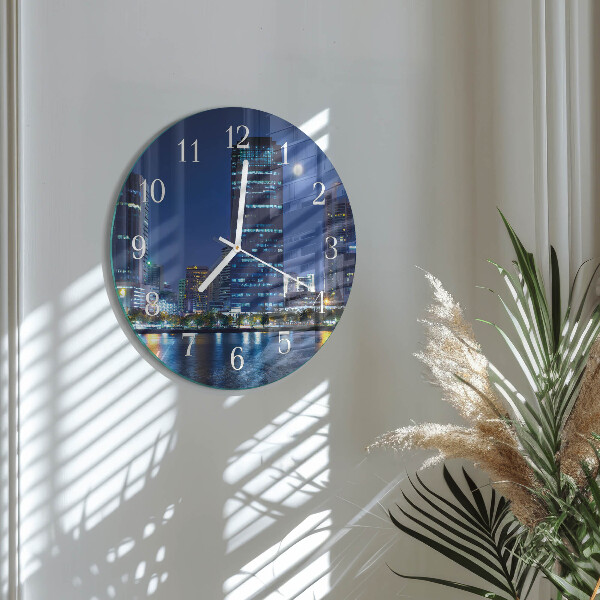 Horloge ronde Soirée en ville