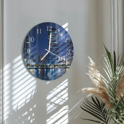 Horloge ronde Soirée en ville