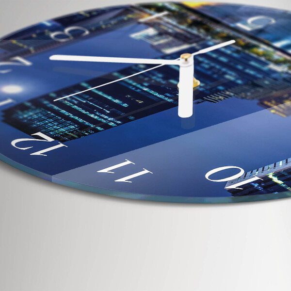 Horloge ronde Soirée en ville