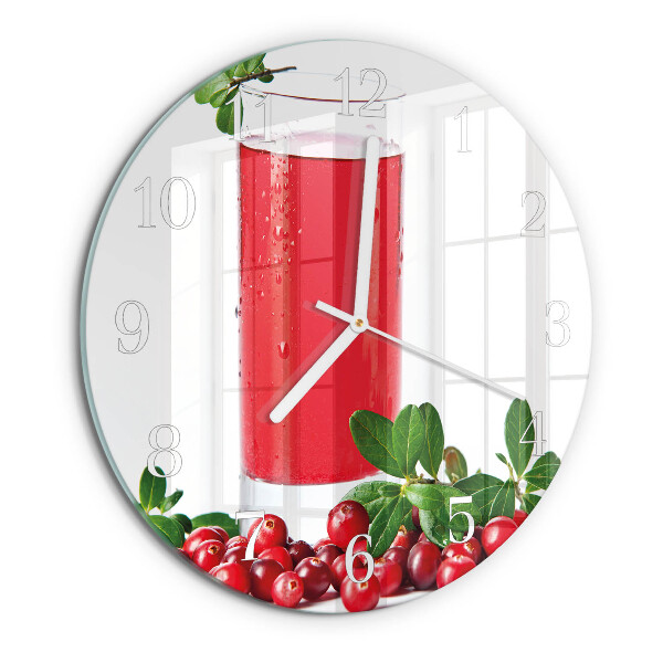 Horloge ronde canneberges