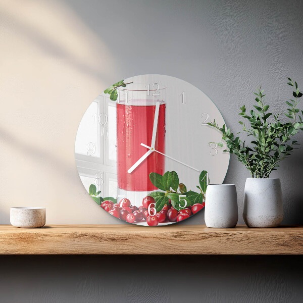 Horloge ronde canneberges