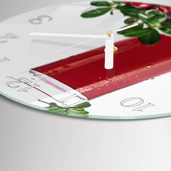 Horloge ronde canneberges