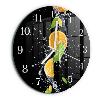 Horloge ronde Oranges
