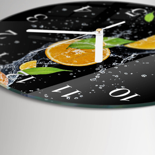 Horloge ronde Oranges