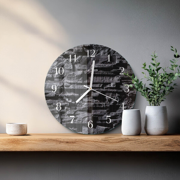 Horloge ronde Pierres