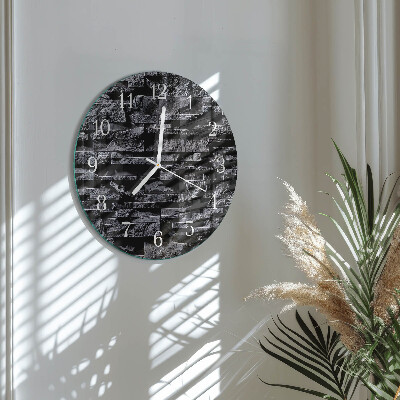 Horloge ronde Pierres