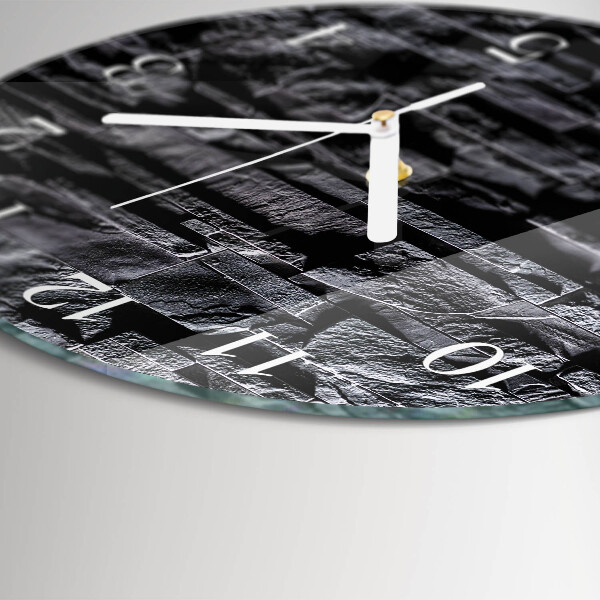Horloge ronde Pierres