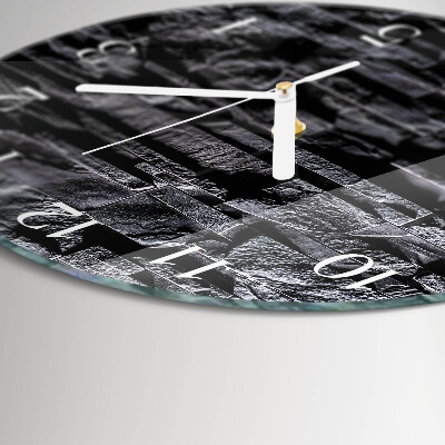 Horloge ronde Pierres