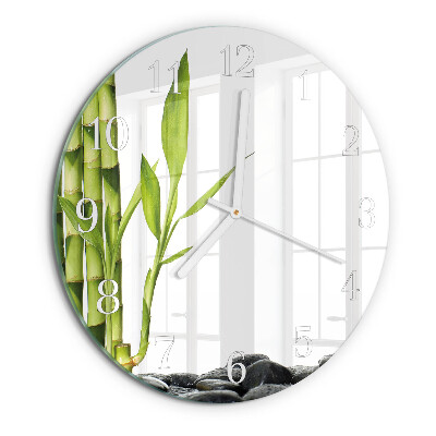 Horloge ronde Bambou