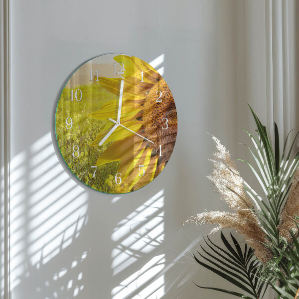 Horloge ronde Tournesol