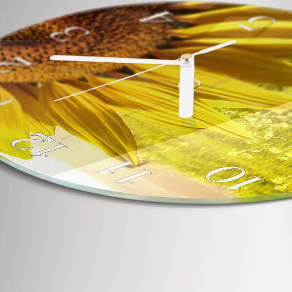 Horloge ronde Tournesol