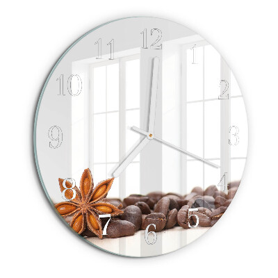 Horloge ronde Café en grains