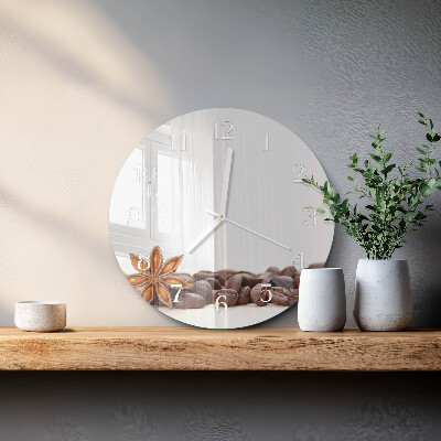 Horloge ronde Café en grains