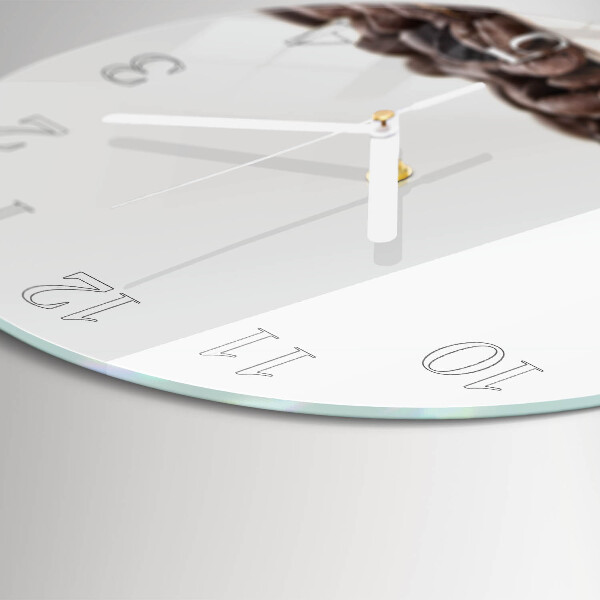 Horloge ronde Café en grains