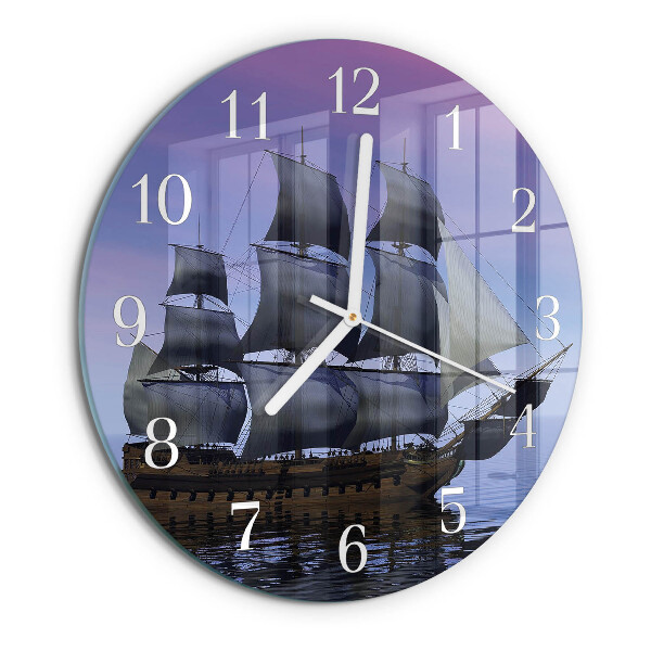 Horloge ronde Voile