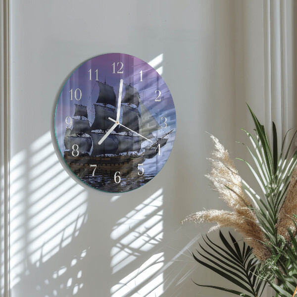 Horloge ronde Voile