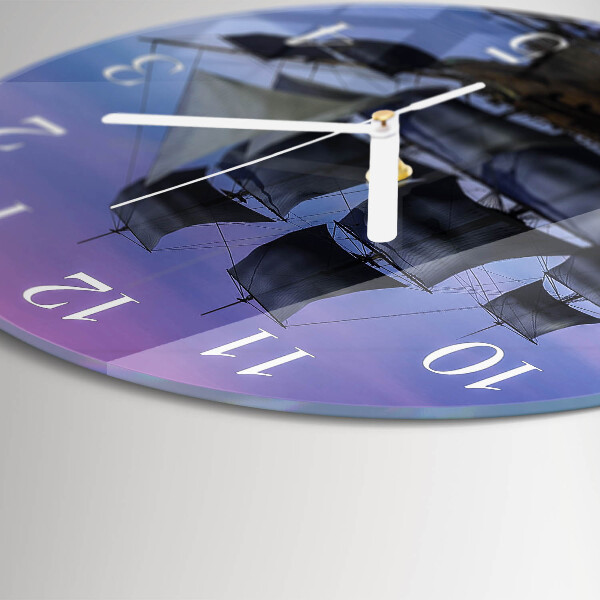 Horloge ronde Voile