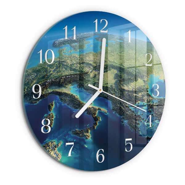 Horloge ronde Terre