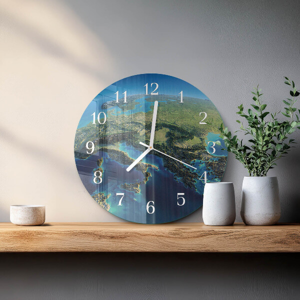 Horloge ronde Terre