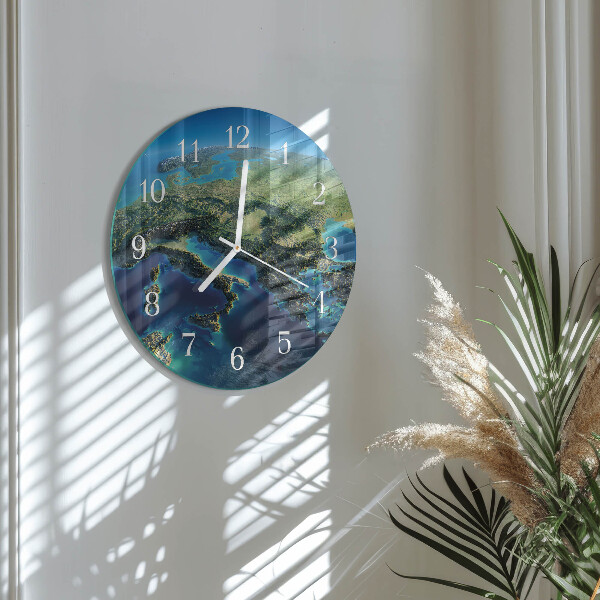 Horloge ronde Terre