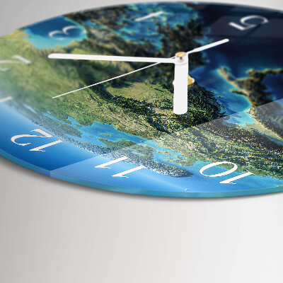 Horloge ronde Terre