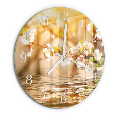Horloge ronde Fleurs