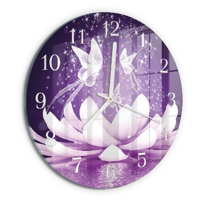 Horloge ronde Fleur