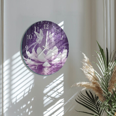 Horloge ronde Fleur
