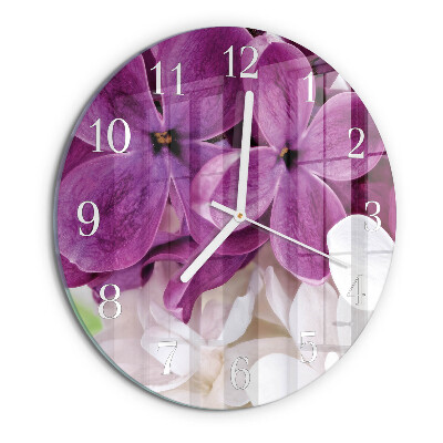Horloge ronde Fleurs
