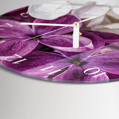 Horloge ronde Fleurs