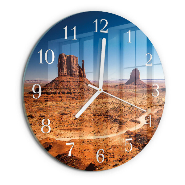 Horloge ronde Désert