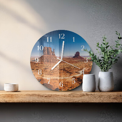 Horloge ronde Désert
