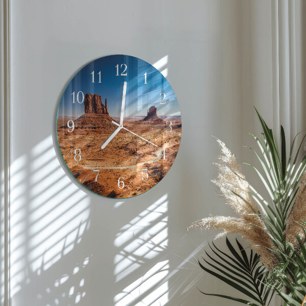 Horloge ronde Désert