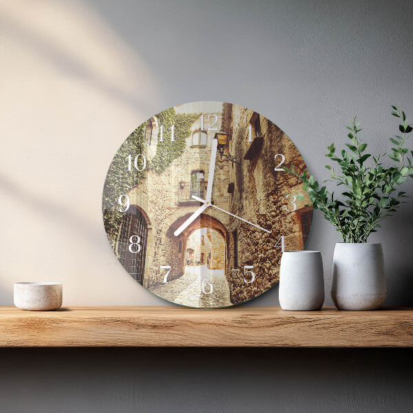 Horloge ronde Rue