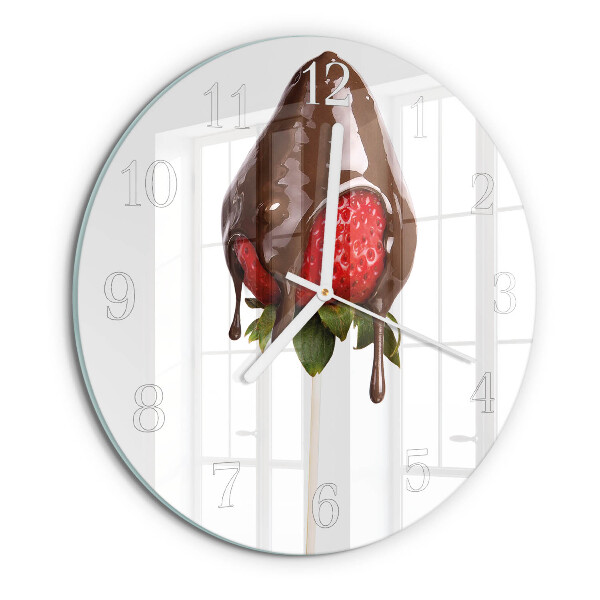 Horloge ronde Chocolat