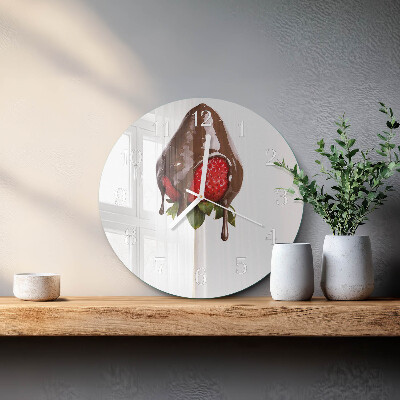 Horloge ronde Chocolat