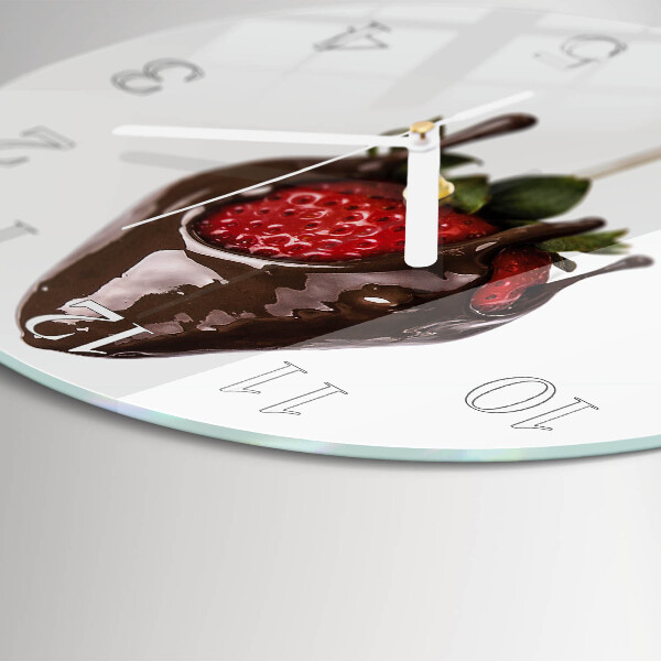 Horloge ronde Chocolat