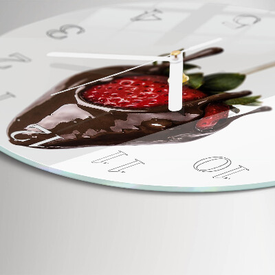 Horloge ronde Chocolat