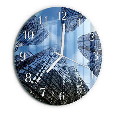 Horloge ronde Bâtiments en verre